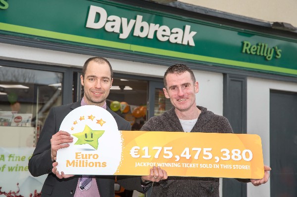 Reilly’s Daybreak Naul Sells Record Winning €175 Million Ticket