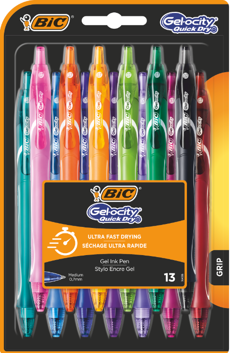 Back to School with BIC® Gel-ocity®- The Ultra-Fast Drying Range of Gel Pens