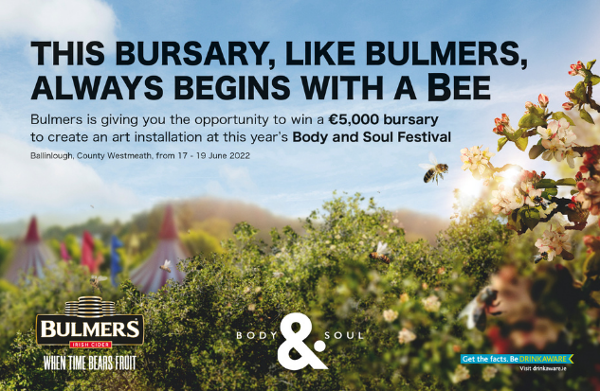 Bulmers invites artists to Bee Inspired at Body & Soul Festival 2022 with the Bulmers Art Bursary