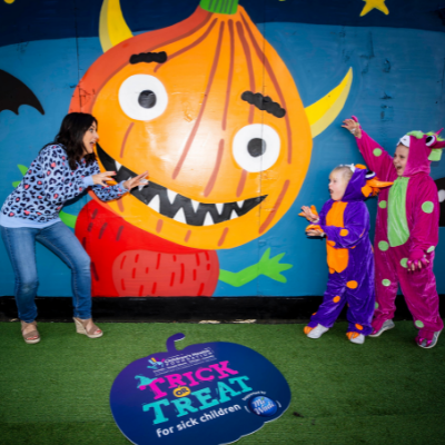 Lucy Kennedy & Mighty Monsters Aoife and Ciara Jane launch 'Trick or Treat for Sick Children’ 2021