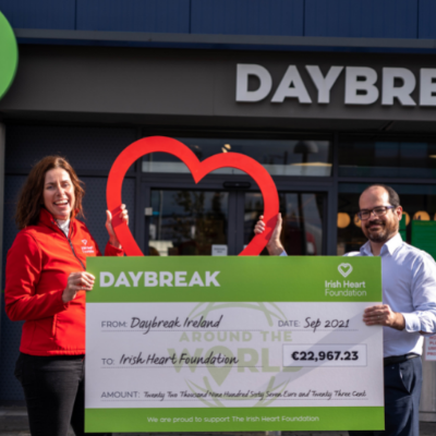 Daybreak went Around the World and raised €22,967.23 for the Irish Heart Foundation