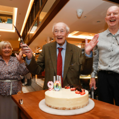 Bewley's honours most loyal customer Denis on his 90th birthday