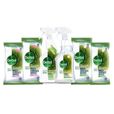  Dettol launches its first-ever range of antibacterial products with a plant-based active ingredient including biodegradable^ wipes