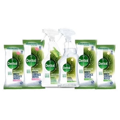 Dettol launches its first-ever range of antibacterial products with a plant-based active ingredient including biodegradable^ wipes