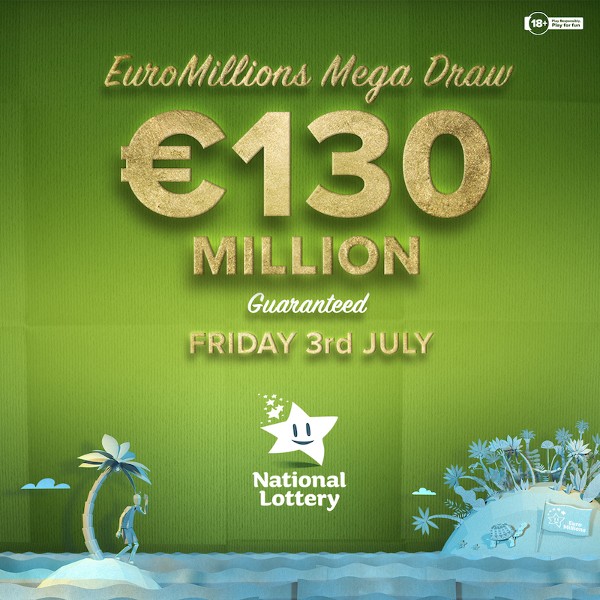Friday’s EuroMillions jackpot is a guaranteed €130 Million!