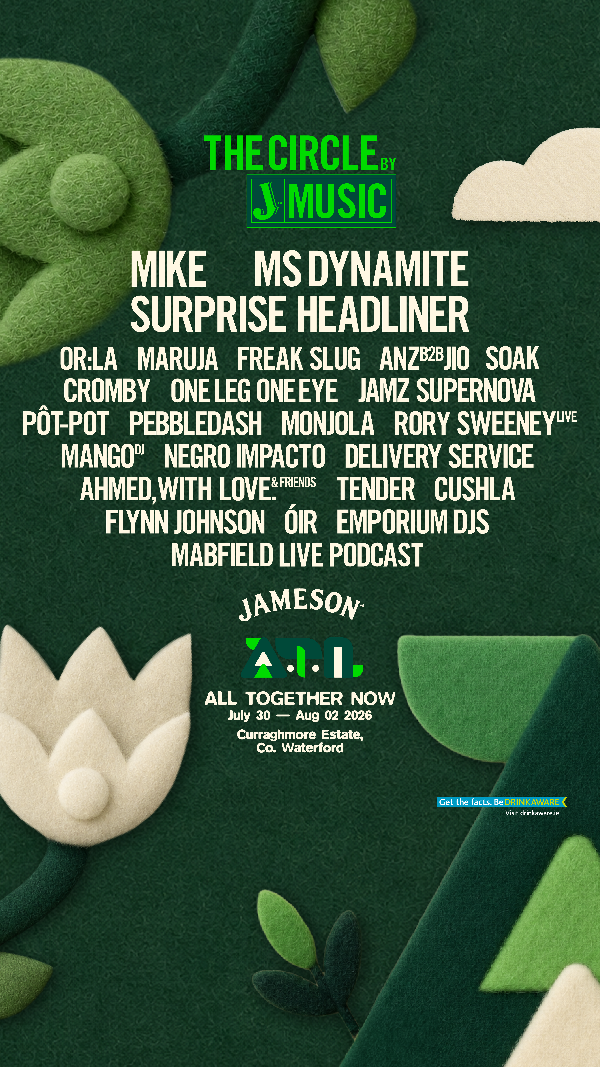 Lineup for The Circle by Jameson Music @All Together Now 2026 announced