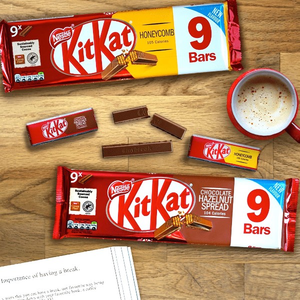 Make mine a double! KitKat 2-finger launches brand new flavours
