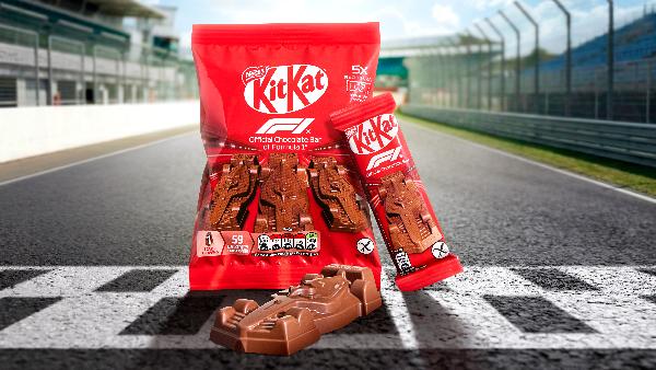 KitKat takes poll position this spring with launch of new F1® chocolate car and debuts global Formula 1 partnership.