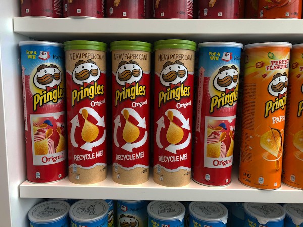 Pop, play, eat, recycle: Pringles reveals new paper can