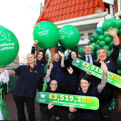 Celebrations in Dublin 5 as local shop revealed as location of €3,519,138 Lotto jackpot win