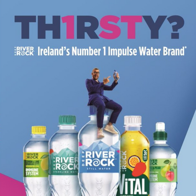 Deep RiverRock claims number 1 spot as the most popular impulse water brand on the island of Ireland
