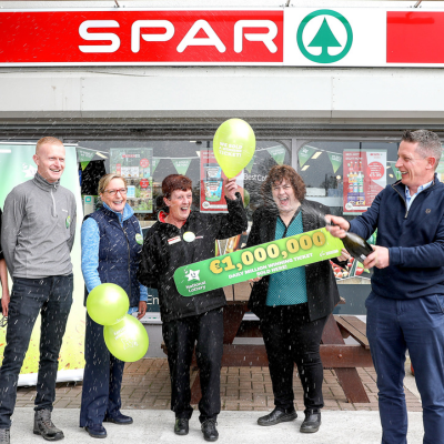 Party in the ‘Premier County’ as Local Spar Store in Borrisokane Sells Winning Daily Millions top prize Ticket Worth €1,000,000 
