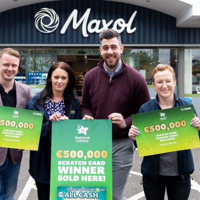‘Complete shock’ for Cork player who wins €500,000 on a National Lottery scratch card 