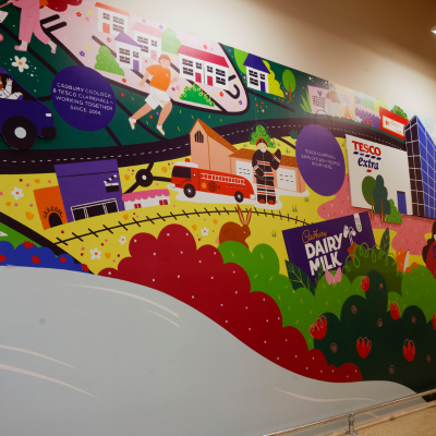 Cadbury and Tesco unveil Clarehall Mural