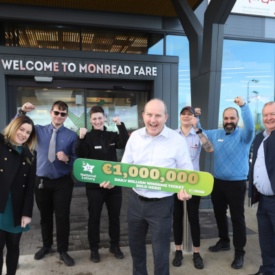 Naas service station celebrates selling €1 million Daily Million ticket 