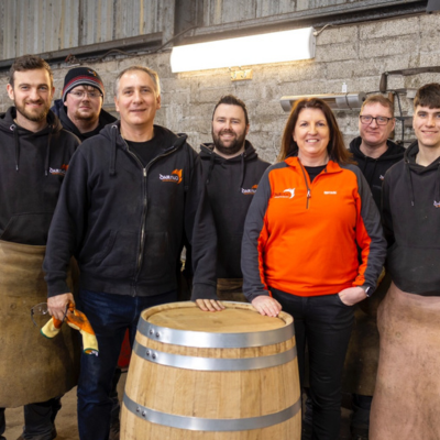 Ireland's first Irish-made whiskey casks in over 60 years coopered and made in Dair Nua Cooperage, Foxford, Co. Mayo