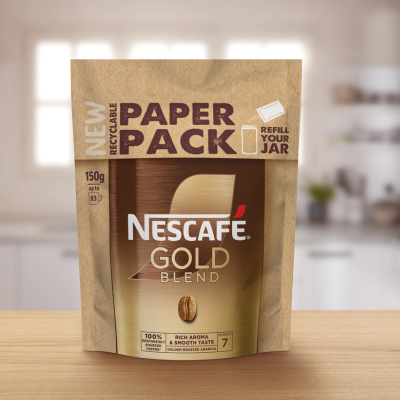 Nescafé launches fully recyclable paper refill pack for Nescafé Gold Blend in Ireland