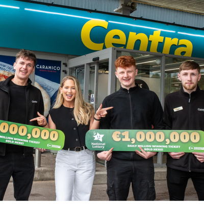 Riches in Rochestown! Centra store in Cork suburb celebrates selling €1 million Daily Million ticket