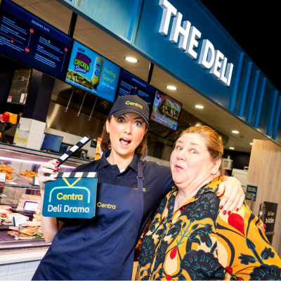 Jennifer Zamparelli and Eastenders star Cheryl Fergison bring soapland to Centra with 'with Centra deli drama'