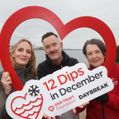 Daybreak supports Irish Heart Foundation's 12 Dips in December challenge