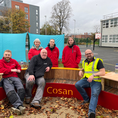Aramark Volunteers to Transform Outdoor Learning Space at An Cosán Community Special School