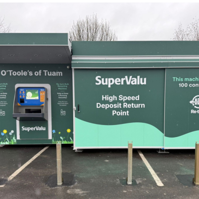 O’Toole’s SuperValu Tuam leads the way with Galway’s first Bulk Reverse Vending Machine
