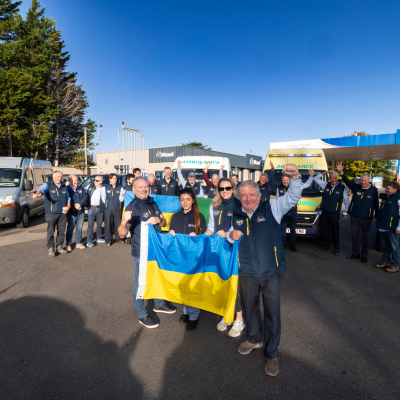 Maxol fuels Ukraine aid convoy carrying almost €1 million in donated medical supplies and vehicles