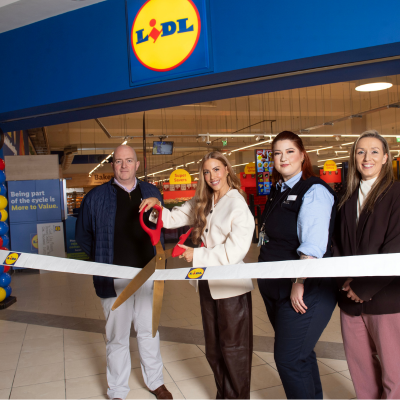 Lisa Jordan cuts the ribbon on new Lidl store in Merchants Quay, Cork