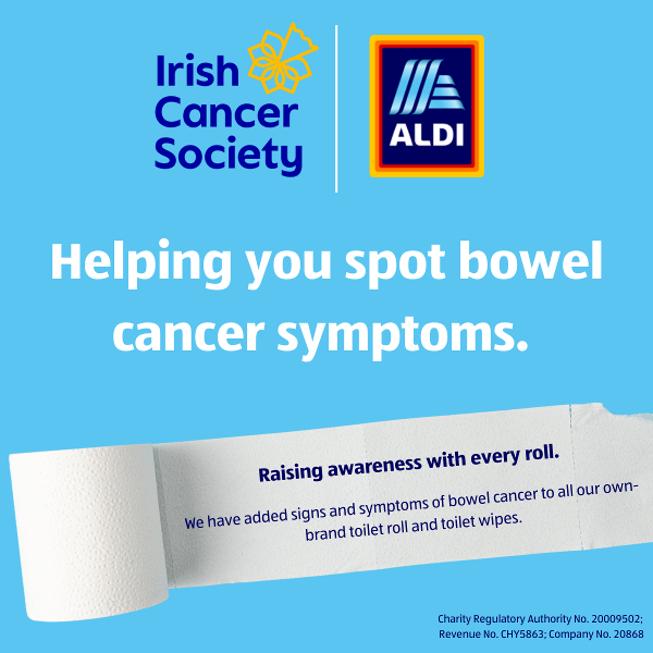 ALDI and Irish Cancer Society join forces for Bowel Cancer Awareness Month   