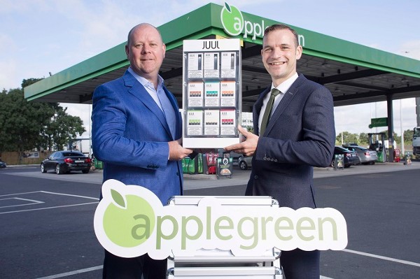 JUUL to be sold in Applegreen stores as a switching option for Ireland’s 830,000 adult smokers
