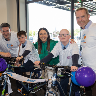 MACE Retailers and customers hit the bikes to raise an extra €100,000 for Down Syndrome Ireland this summer 