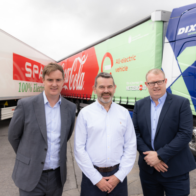 Coca-Cola HBC, BWG Foods and Dixon International Transport delivering a cleaner future with fully electric HGV deliveries