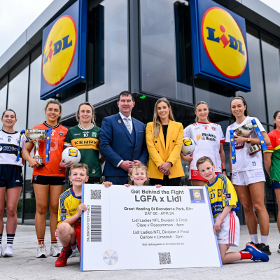 Families urged to ‘Get Behind the Fight’ and attend the Lidl Ladies National Football League Finals 