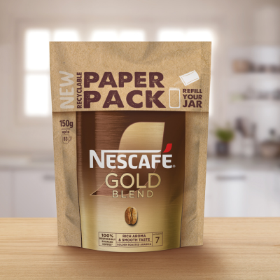 Nescafé launches fully recyclable paper refill pack for Nescafé Gold Blend in Ireland 