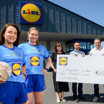 Carrigaline Ladies Gaelic Football Club wins €50,000 grand prize in Lidl Plus rewards scheme