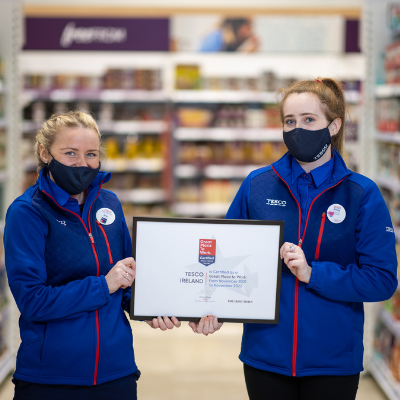 Tesco Ireland receives Great Place to Work accreditation for the fifth year