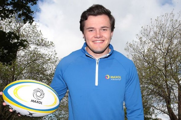 Jacob Stockdale lines out for Maxol’s Christmas campaign for AWARE