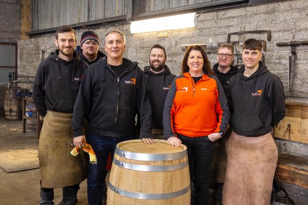 Ireland's first Irish-made whiskey casks in over 60 years coopered and made in Dair Nua Cooperage, Foxford, Co. Mayo